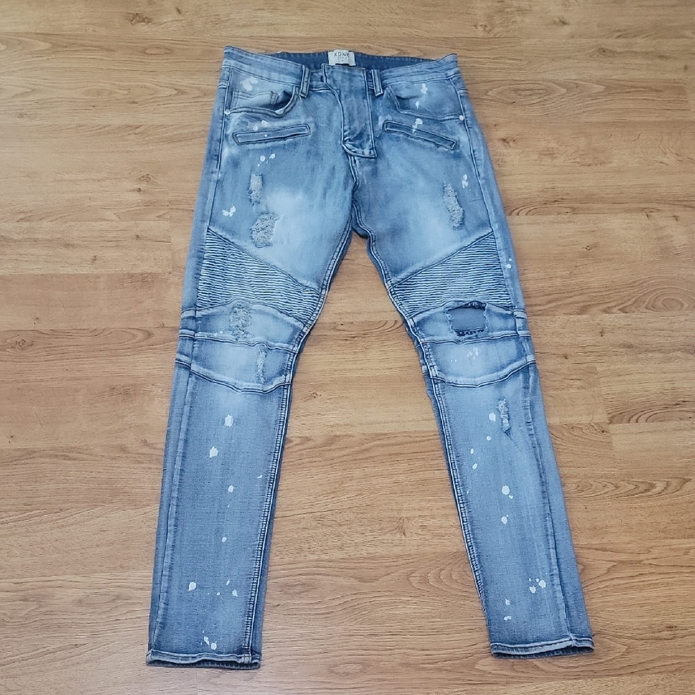 KDNK Men's Distressed Skinny Jeans Size 32